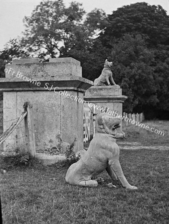 STONE DOGS  GATE POSTS